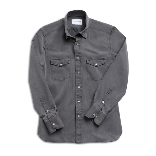 GREY DENIM WESTERN SHIRT